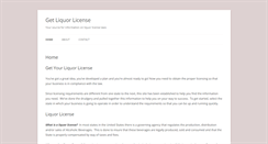 Desktop Screenshot of getliquorlicense.com