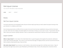 Tablet Screenshot of getliquorlicense.com